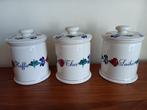 voorraadpotten Boerenbont Boch Koffie, Thee, Suiker izgst, Ophalen, Zo goed als nieuw