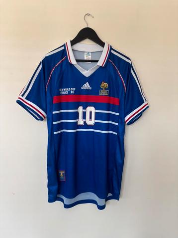 Frankrijk thuisshirt WK 1998 – #10 Zidane beschikbaar voor biedingen