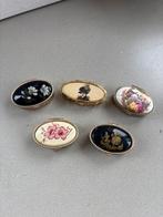 Verzameling van vijf vintage pillendoosjes / snuifdoosjes, Antiek en Kunst, Verzenden