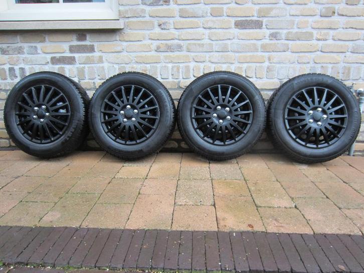 Winterbandenset Continental op velg 15 inch, Auto-onderdelen, Overige Auto-onderdelen, Ford, Gebruikt, Ophalen
