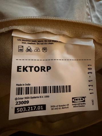 Lofallet beige bankhoes Ektorp 3 zits (nieuw/ikea) - afbeelding 3