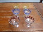6 vintage champagnecoupes, VMC Reims France Harlequin Crysta, Ophalen of Verzenden