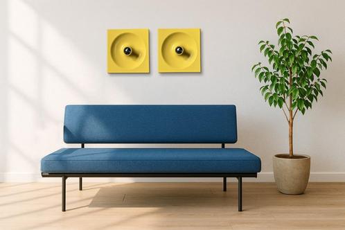 Set Schönbuch Quadro wandlamp - Space age, Huis en Inrichting, Lampen | Wandlampen, Zo goed als nieuw, Kunststof, Ophalen