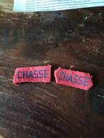 Chasse Naambandjes - Set van 2, Verzamelen, Militaria | Algemeen, Ophalen of Verzenden, Overige soorten, Nederland, Embleem of Badge