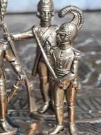 4 antieke soldaten miniatuur Napoleon brass, Ophalen of Verzenden