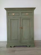 Brocante kast vintage groen, Antiek en Kunst, Antiek | Meubels | Kasten, Ophalen