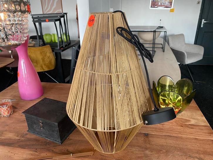 Nieuwe Hanglamp Touw - 55cm, Huis en Inrichting, Lampen | Hanglampen, Nieuw, 50 tot 75 cm, Stof, Ophalen