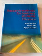 Research Methods for Business Students - 5th Edition, Ophalen of Verzenden, Zo goed als nieuw
