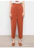 Linnen tapered broek roestoranje LCW maat XS / S, Verzenden, Oranje, Zo goed als nieuw, Lang