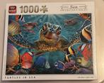 KING puzzel 1000 stukjes (turtles in sea), Ophalen of Verzenden, 500 t/m 1500 stukjes, Zo goed als nieuw, Legpuzzel