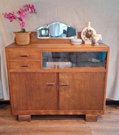 Vintage Amsterdanse School stijl Dressoir, Huis en Inrichting, Kasten | Dressoirs, Zo goed als nieuw, 100 tot 150 cm, 25 tot 50 cm