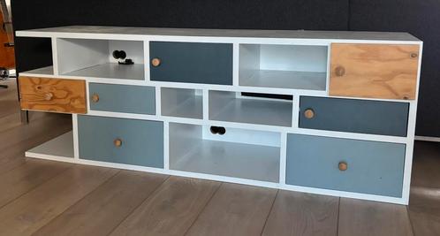 Stevig uniek dressoir/tv-meubel/vakkenkast, Huis en Inrichting, Kasten | Televisiemeubels, Gebruikt, Minder dan 100 cm, 150 tot 200 cm