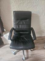 Zwarte bureaustoel - Draait en leunt heerlijk!, Gebruikt, Zwart, Ophalen of Verzenden, Bureaustoel