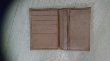 Portemonnee beurs bruin leer leder leren bruine lederen beschikbaar voor biedingen