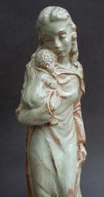 Om 1940 PETRI Tegelen Beeld Sculptuur Moeder met Kind Maria, Antiek en Kunst, Ophalen of Verzenden