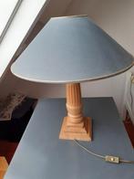 Tafellamp hoog 60cm breed 50cm met houten poot, Ophalen, Zo goed als nieuw, 50 tot 75 cm