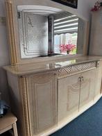 Dressoir met spiegel, Huis en Inrichting, Ophalen, Eikenhout, Zo goed als nieuw, 200 cm of meer