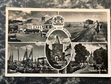 ELBURG - 4 luik eerste helft  jaren '50 zwembad haven  beschikbaar voor biedingen