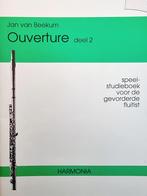 Overture. Voor de gevorderde fluitist. J.van Beeckum., Muziek en Instrumenten, Bladmuziek, Klassiek, Les of Cursus, Dwarsfluit of Piccolo