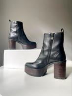 Stradivarius platform boots/laarsjes zwart maat 37, Zwart, Ophalen of Verzenden, Zo goed als nieuw, Schoenen met hoge hakken