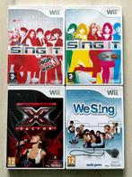 4x Nintendo Wii Spel Karaoke Set oa. We Sing, X-Factor, Ophalen of Verzenden, Muziek