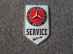 MERCEDES EMAILLE RECLAMEBORDEN, Ophalen, Zo goed als nieuw, Reclamebord