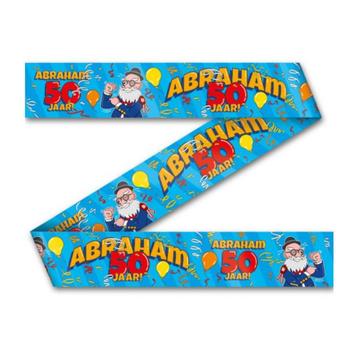 Party tape – afzetlint – abraham cartoon 50 jaar – 7033041 beschikbaar voor biedingen