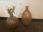 Oud roze vazen, Huis en Inrichting, Woonaccessoires | Vazen, Minder dan 50 cm, Nieuw, Ophalen of Verzenden, Overige kleuren