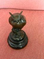 Bronzen Uil Beeldje - Gesigneerd L.Bistolfi, Ophalen of Verzenden