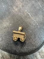 14k Gouden Woonwagen Hanger, Ophalen of Verzenden, Zo goed als nieuw, Goud, Overige voorstellingen