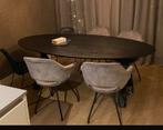 Eettafel ovaal zwart eikenhout Table du Sud, 200 cm of meer, Eikenhout, Zo goed als nieuw, Ophalen