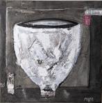 Schilderij van Mijpe 70 x 70, Antiek en Kunst, Ophalen