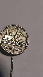 Vintage trein speldje 1839-1964, Ophalen of Verzenden, Gebruikt, Transport, Speldje of Pin