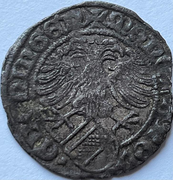 Stad Groningen zeldzame vlieger of stuiver 1499, Postzegels en Munten, Munten | Nederland, Overige waardes, Vóór koninkrijk, Zilver