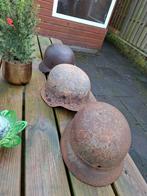 3 mooie duitse helmen. 2 met decal, Verzamelen, Militaria | Tweede Wereldoorlog, Ophalen, Duitsland, Helm of Baret
