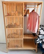 Ikea NORDKISA bamboe open kledingkast met schuifdeur. Zgan!, Ophalen, Zo goed als nieuw