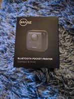Brainz Bluetooth Pocket Printer - Zwart, Computers en Software, Printers, Zwart-en-wit printen, Printer, Nieuw, Thermo-printer