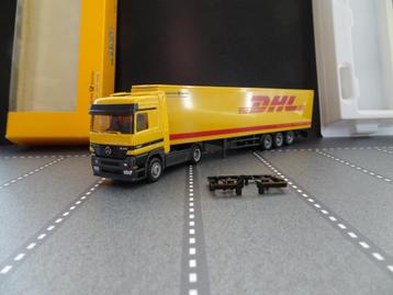 860 awm mercedes actros dhl express oplegger 1:87 truck  beschikbaar voor biedingen