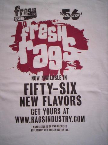 RAGS Industry t- shirt wit rood grijs maat 158 - 164 beschikbaar voor biedingen