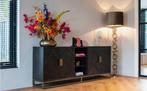 Richmond Dressoir 7376 Blackbone Brass, visgraat, Ophalen, Met deur(en), Eikenhout, Nieuw