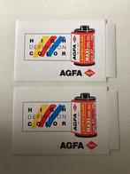 2 stickers AGFA fotorolletjes (fotografie), Verzamelen, Stickers, Merk, Zo goed als nieuw, Verzenden