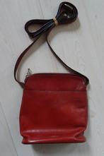 LEREN TASJE **, Ophalen of Verzenden, Zo goed als nieuw, Bruin, Schoudertasje