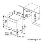 Bosch onderbouw vaatwasser SMU4HT, Witgoed en Apparatuur, Vaatwasmachines, Minder dan 85 cm, BSH Huishoudapparaten, Minder dan 10 liter