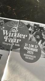 1x Winterfair Brabanthallen 25 november, Eén persoon, November