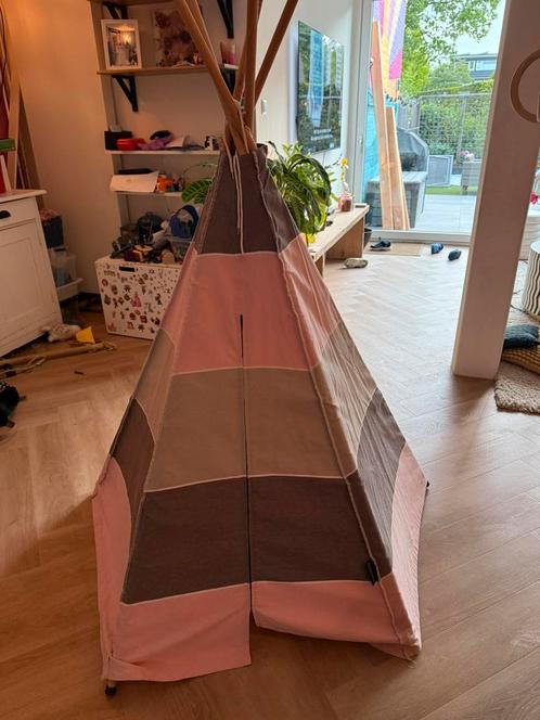 Roommate tipi tent roze/ grijs, Kinderen en Baby's, Speelgoed | Speeltenten, Zo goed als nieuw, Ophalen