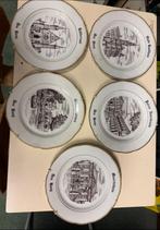 Vintage 5 porseleinen borden Den Haag.526, Ophalen of Verzenden