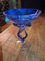 Kobaltblauw Krosno glas vaas, Antiek en Kunst, Antiek | Glas en Kristal, Ophalen of Verzenden