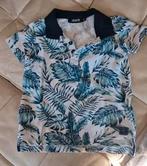 Witte polo met bladeren maat 98, Ophalen of Verzenden, Zo goed als nieuw, Meisje, Shirt of Longsleeve