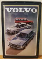 Volvo drie autos relief reclamebord van metaal wandbord, Nieuw, Ophalen of Verzenden