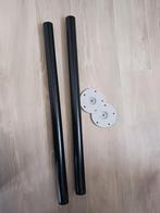 2x IKEA Adil Tafelpoot 70cm - Zwart, Ophalen, Tafelpoot, Gebruikt, 50 tot 100 cm